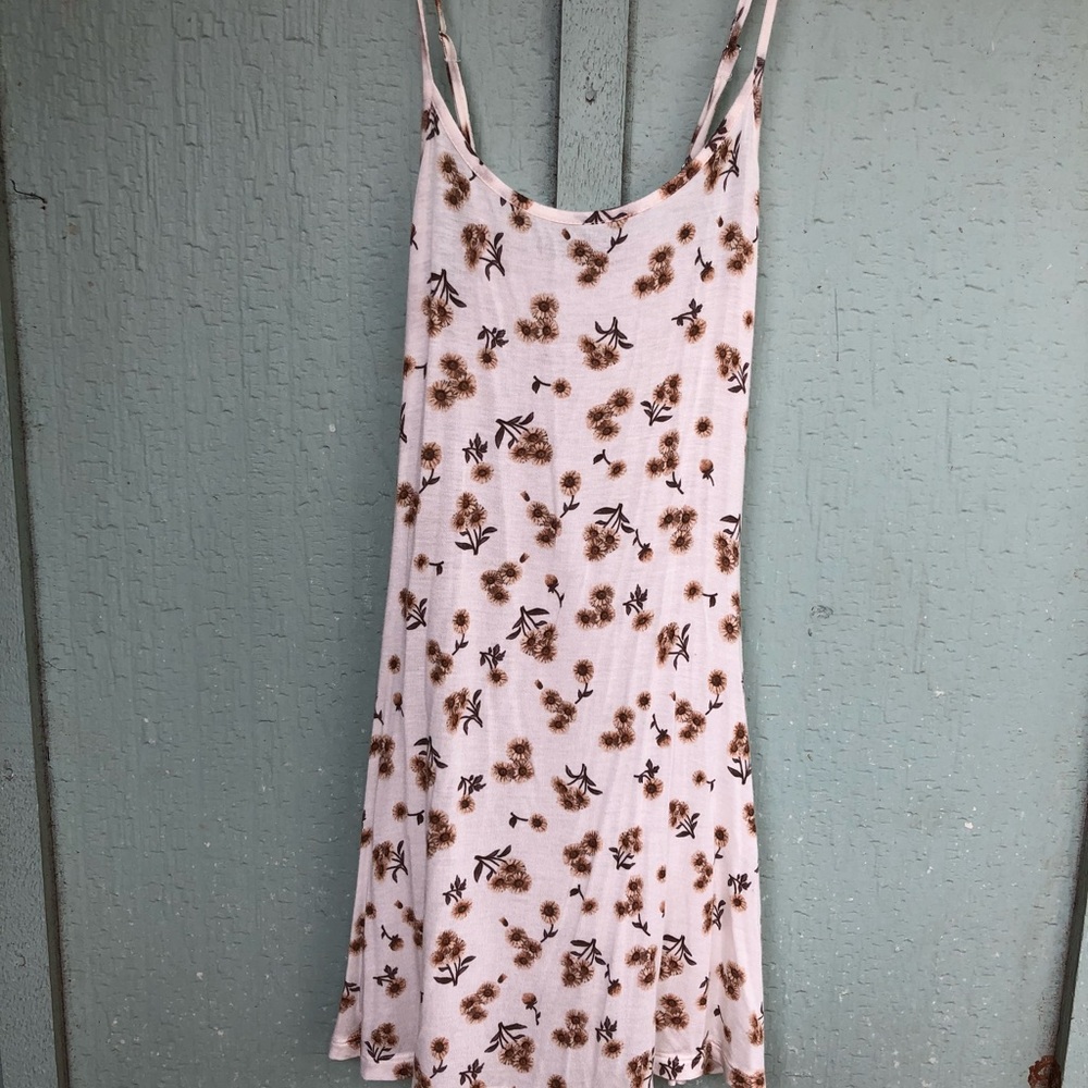 White sunflower dress